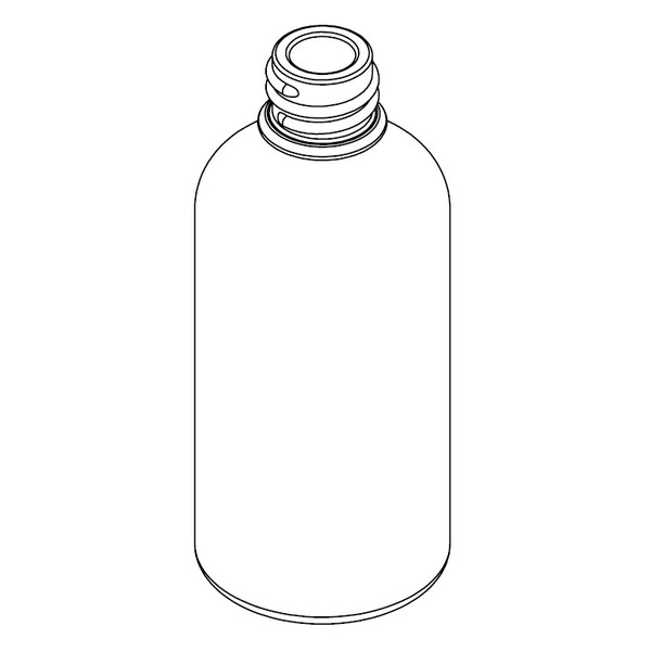 Γυάλινο φιαλίδιο καραμελέ 60 ml με στόμιο GL18/DIN18 – ύψος 95.5 mm