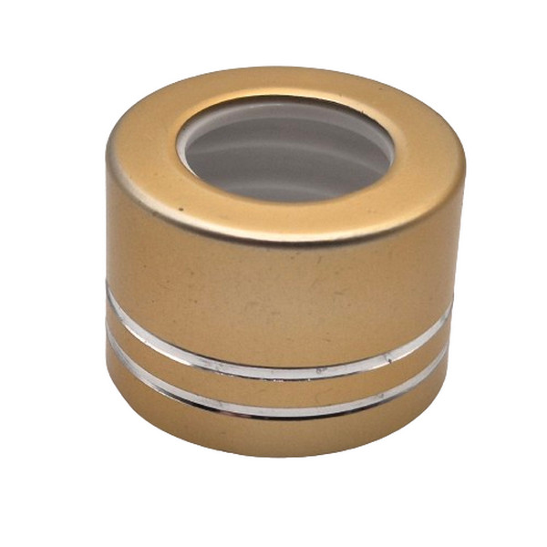 Δακτύλιος ALU Gold με γυαλιστερές γραμμές για σπείρωμα DIN18