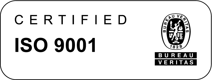 ISO 9001 certified by Bureau Veritas Certification